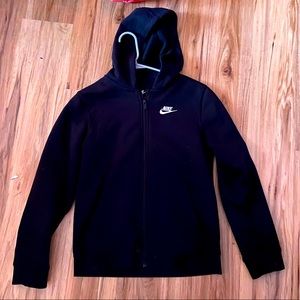 Nike black zip-up hoodie